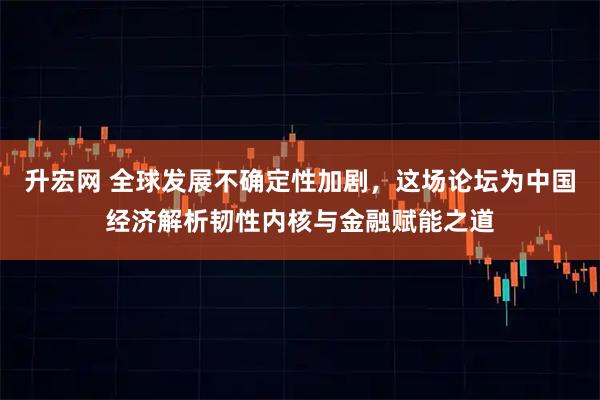 升宏网 全球发展不确定性加剧，这场论坛为中国经济解析韧性内核与金融赋能之道