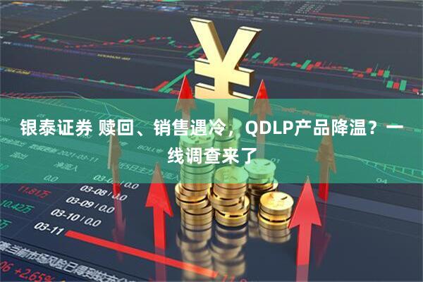 银泰证券 赎回、销售遇冷,QDLP产品降温?一线调查来了